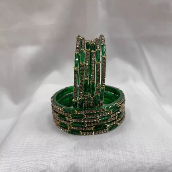 Kevna 4 bangles green