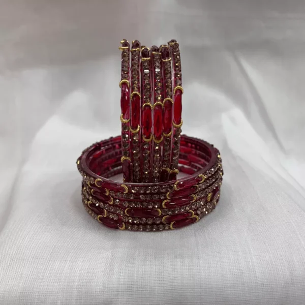 Kevna 4 Bangles Maroon