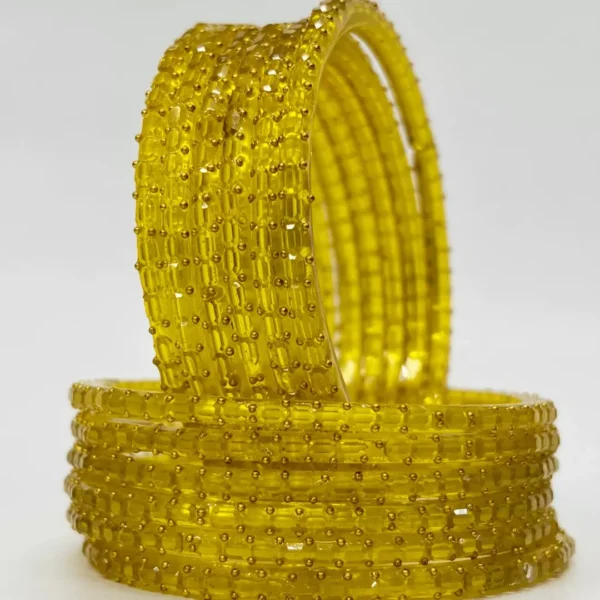 Kevna 7 Bangles yellow