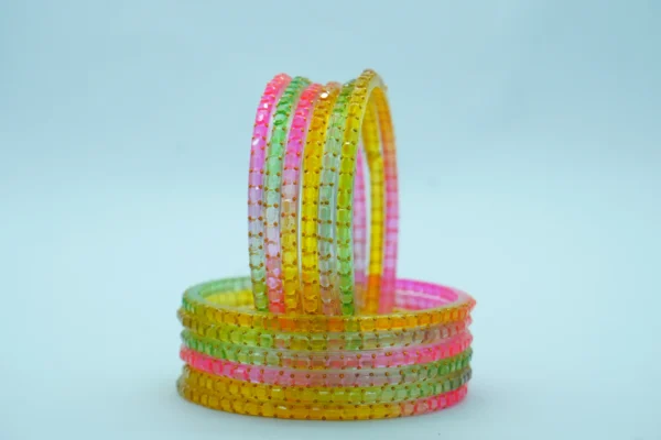 Kevna 7 Bangles L-MULTI  (Pack of 12 bangles)