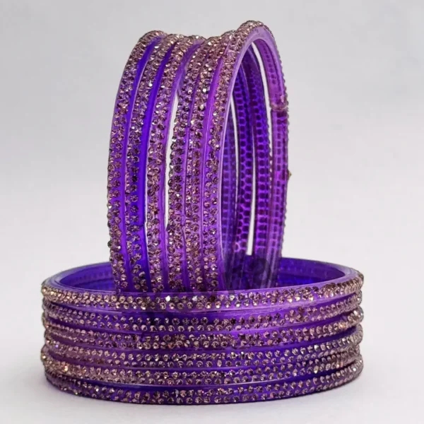 Aparana bangles purple (Pack of 12 bangles)
