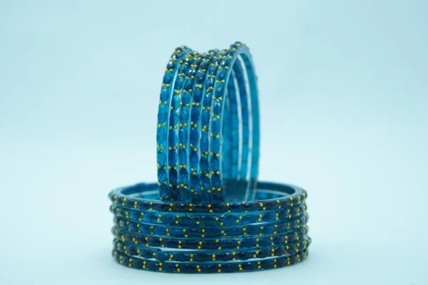 Amrit Bangles morpankhi (Pack of 12 bangles)