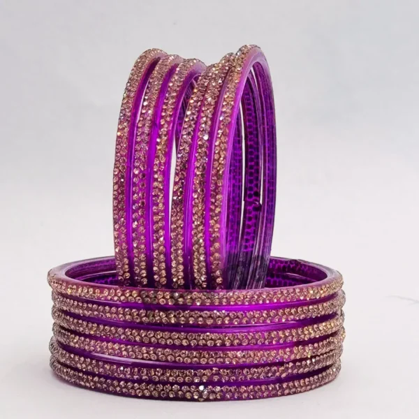 Aparana bangles rani(Pack of 12 bangles)