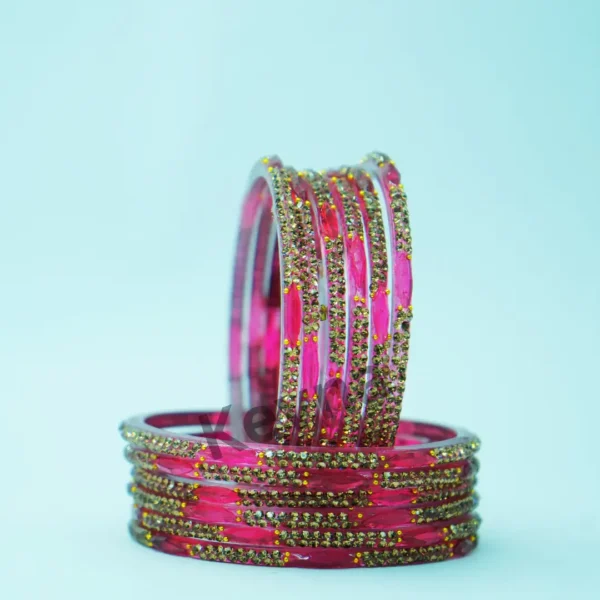 Maharani bangles piyazi (Pack of 12 bangles)