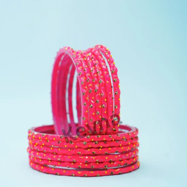 chanda bangles gajri (Pack of 12 bangles)
