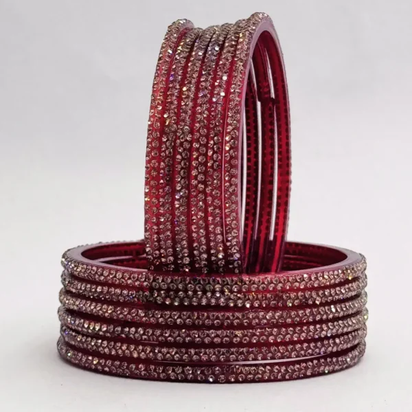 Aparana bangles red (Pack of 12 bangles)
