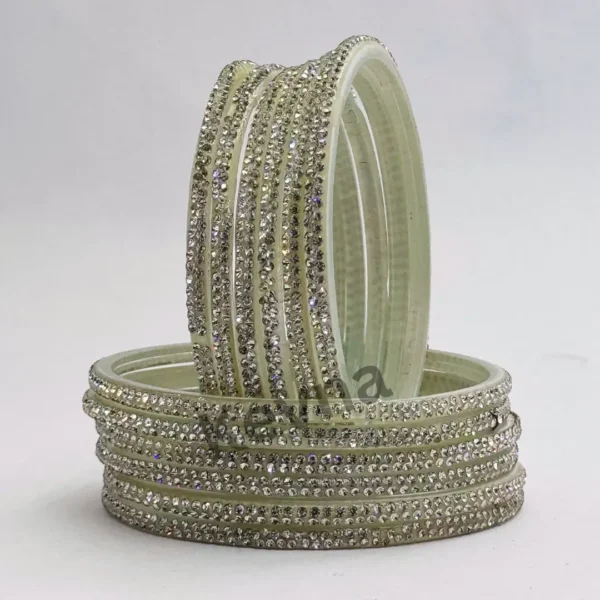 Aparana bangles silver (Pack of 12 bangles)