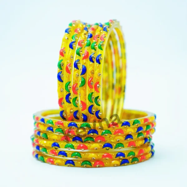 chanda bangles multi (Pack of 12 bangles)