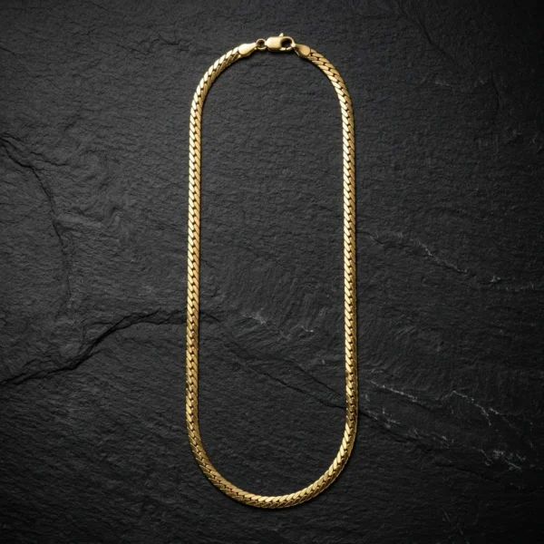 kevna gold Cuban Link Chain Necklace | Stainless Steel Miami Cuban Chain