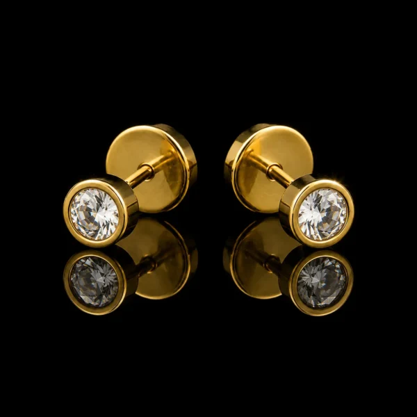 Kevna big stone earring